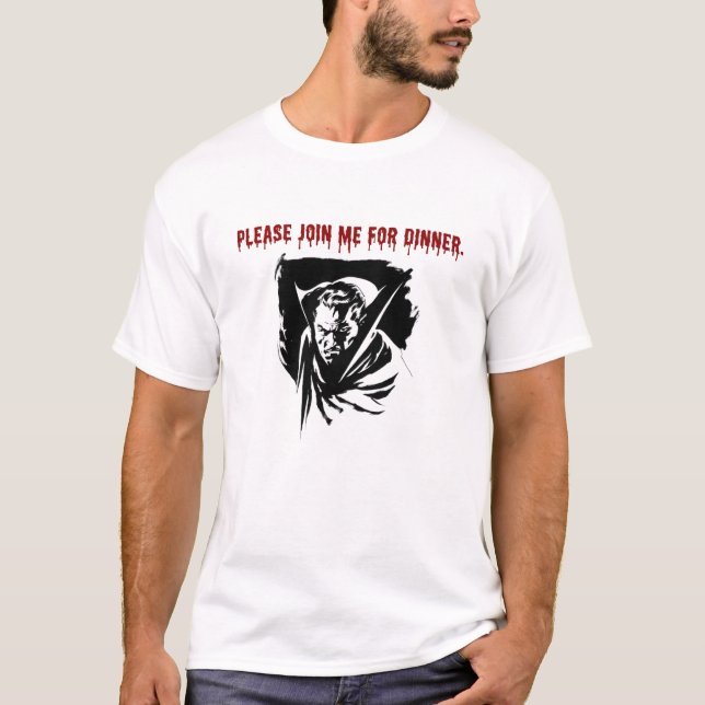 Vampire Einladung. T-Shirt (Vorderseite)