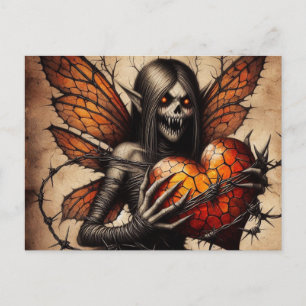 Vampire Elf Horror Postkarte