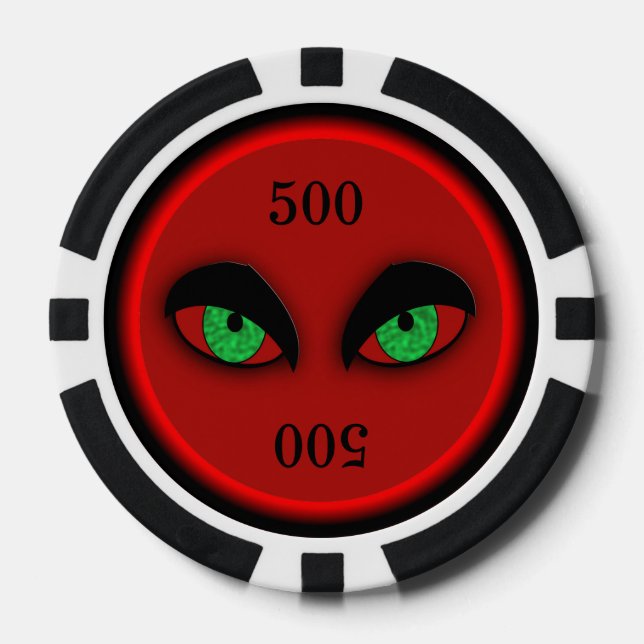 Vampire Eyes Pokerchips (Vorderseite)