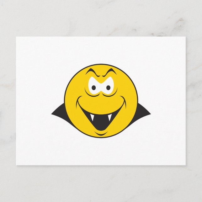 Vampire Face Postkarte (Vorderseite)