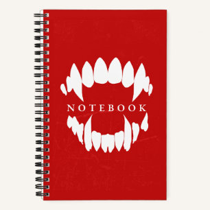 Vampire Fangs Horror Notizbuch