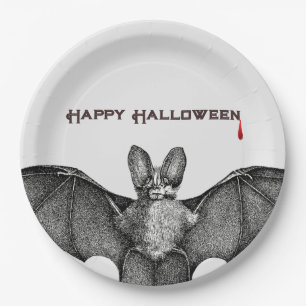 Vampire Fledermaus Halloween  Pappteller