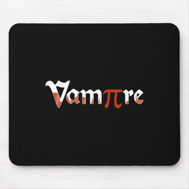 Vampire Funny Halloween Pi Day Joke Kostüm Math G Mousepad (Vorne)