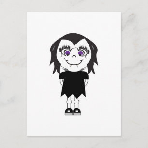 Vampire Girl Full Body Postkarte