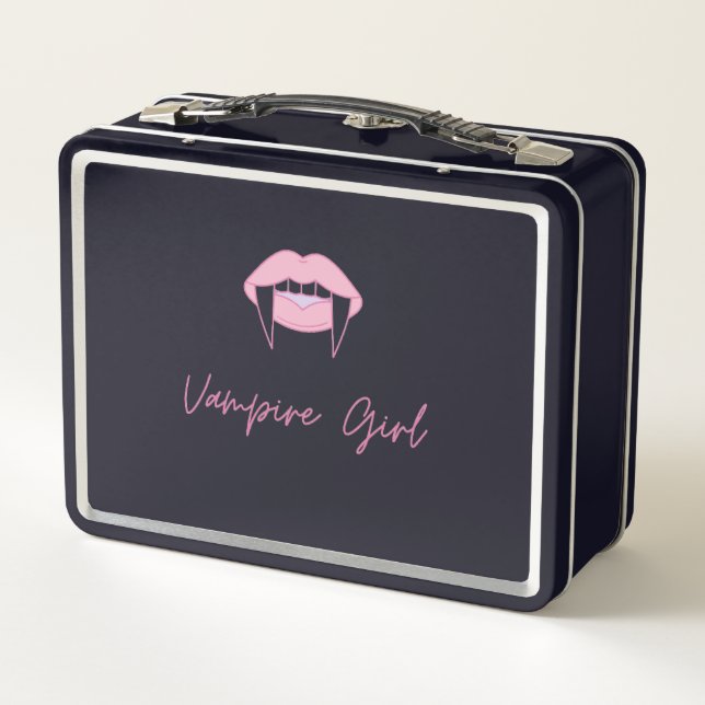 Vampire Girl Lunch Box | MakeUp-Speicherbox (Rückseite)
