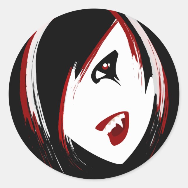 Vampire Girl Stickers (Vorderseite)