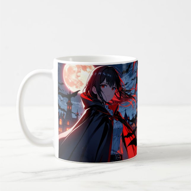 Vampire Girl Tasse - Anime Halloween Coffee Tasse (Links)