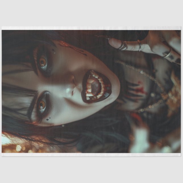 Vampire Gothic Seraphina Decoupage Seidenpapier (Vorderseite)