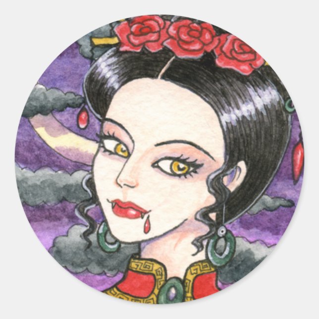 Vampire Gothic Sticker von Ann Howard (Vorderseite)