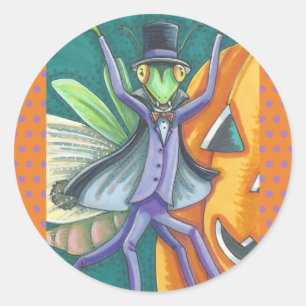 VAMPIRE GOTTESMANTIS-STICKERBOGEN Rund Runder Aufkleber