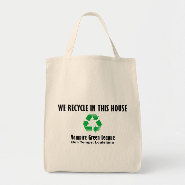 Vampire-grüne Liga - wir recyceln Tragetasche (Vorne)