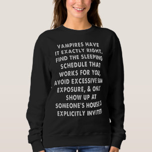 Vampire haben genau richtig sweatshirt