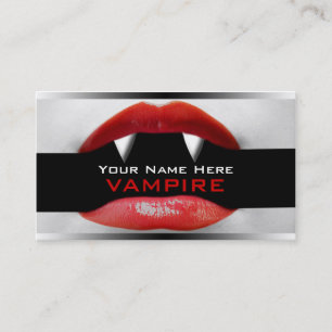 Vampire Halloween Funny Business Card Visitenkarte