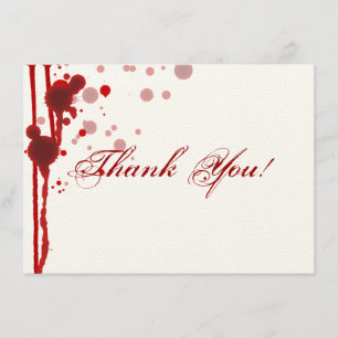 Vampire-Halloween-Hochzeit danken Ihnen das Dankeskarte