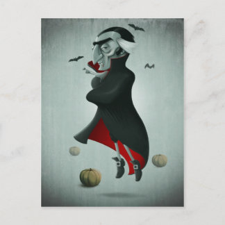 Vampire halloween postkarte