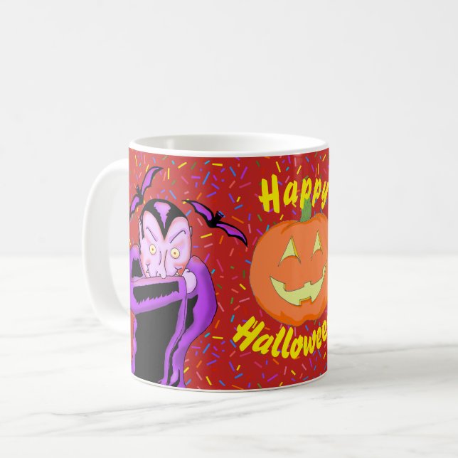 Vampire Halloween-Tasse Tasse (Vorderseite Links)