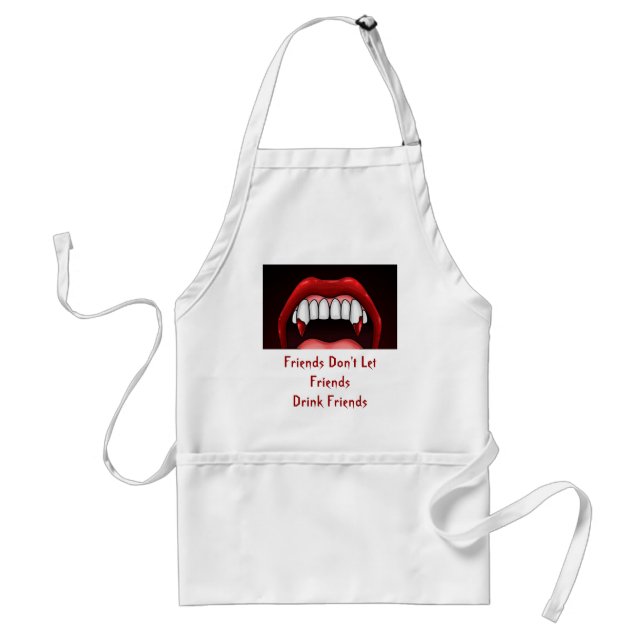 Vampire Halloween Teeth Schürze (Vorne)