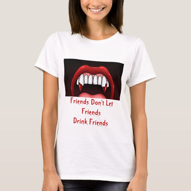 Vampire Halloween Teeth T-Shirt (Vorderseite)
