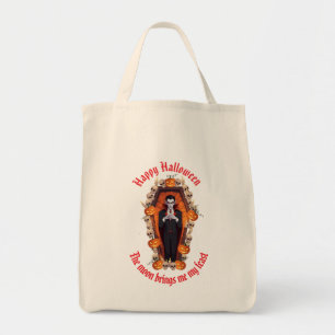 Vampire Halloween White Tote Tasche 🧛 ♂️ 🤍
