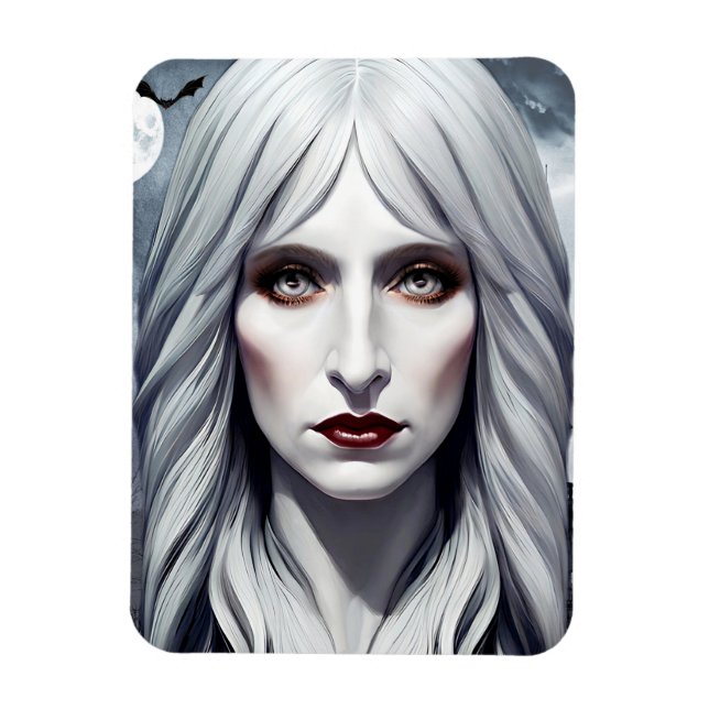 Vampire Hexe Woman Fantasy Dark Art Magnet (Vertikal)