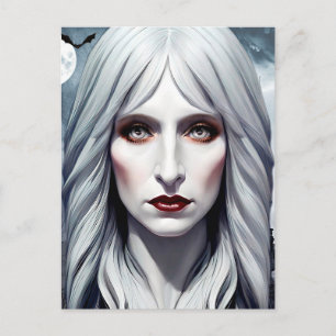Vampire Hexe Woman Fantasy Dark Art Postkarte