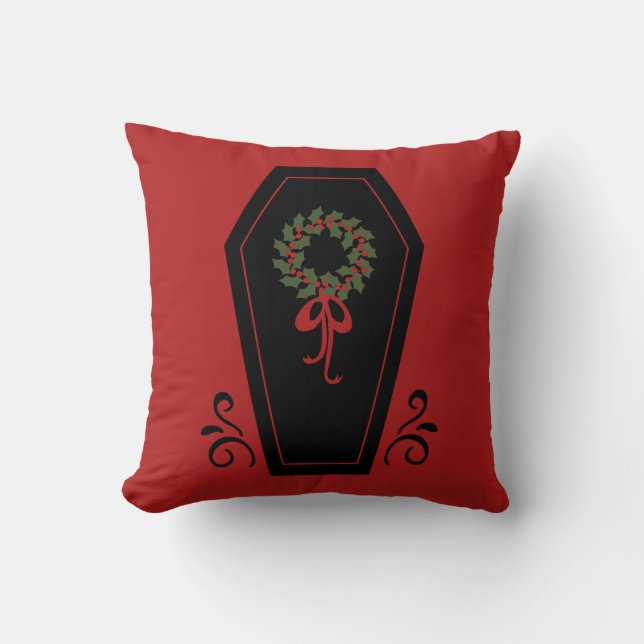 Vampire Holiday Coffin Kissen (Vorderseite)