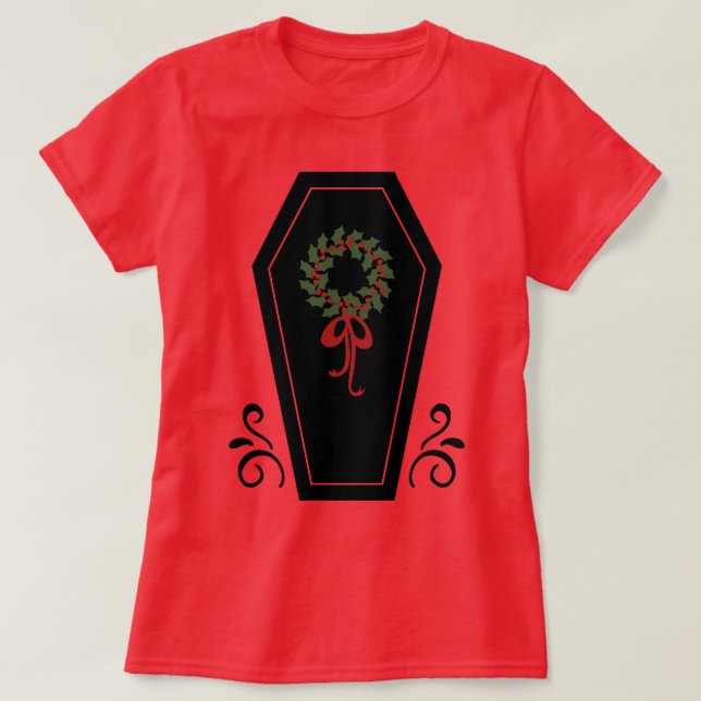 Vampire Holiday Coffin T-Shirt (Design vorne)