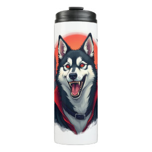 Vampire Husky Bite Thermosbecher