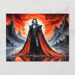 Vampire in Red Moonlight Postkarte