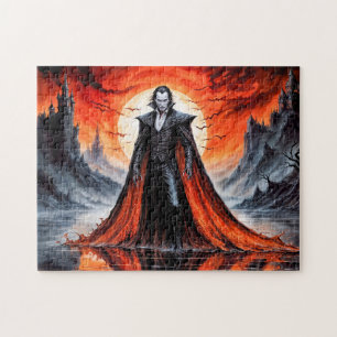 Vampire in Red Moonlight Puzzle