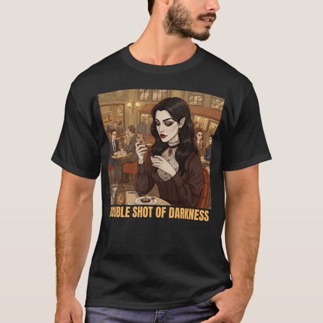 Vampire-Influencer-Kaffeepause vintage T-Shirt (Vorderseite)