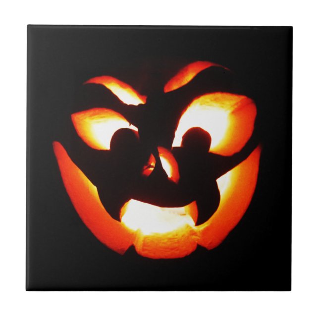 Vampire Jack-O-Lantern Fliese (Vorderseite)