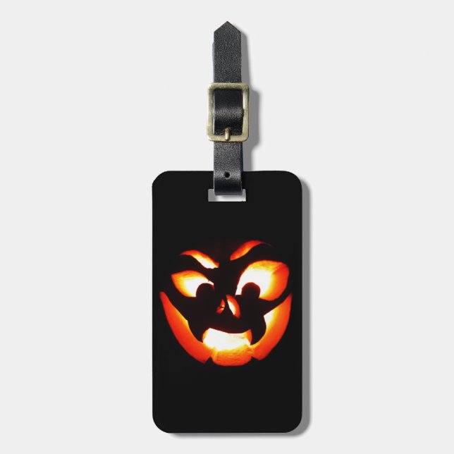 Vampire Jack-O-Lantern Gepäckanhänger (Vorderseite vertikal)