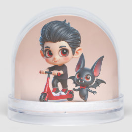Vampire Kid auf einem Scooter und Bat von Natasha  Schneekugeln