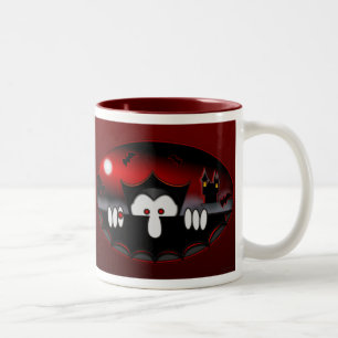 Vampire Kilroy- Rot-Tasse Zweifarbige Tasse