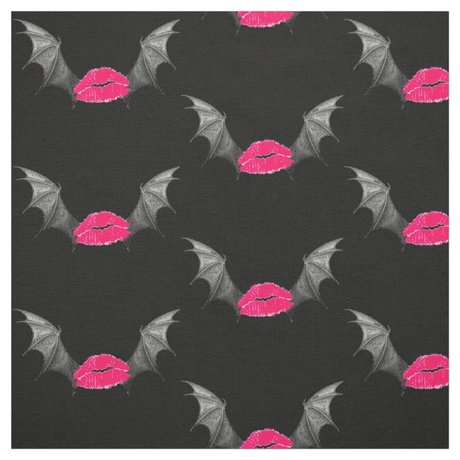 Vampire Kiss Demon Wing Goth Art Stoff (Muster)
