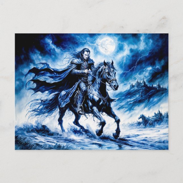 Vampire Knight fährt durch die Nacht der Sturmflut Postkarte (Vorderseite)