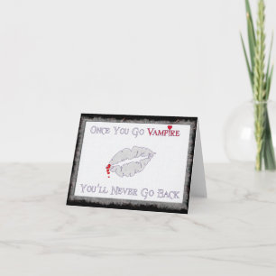 Vampire-Liebe Feiertagskarte