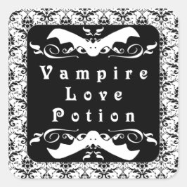 Vampire Liebe Potion (Schwarz) Halloween Stickers