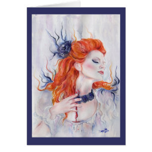 Vampire Lila Rose Card by Renee L.Lavoie