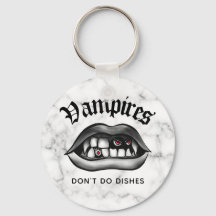 Vampire machen keine Geschirr lustigen Fangs-Schlü