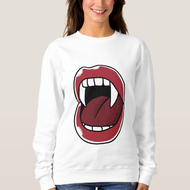 Vampire Mouth Sweatshirt (Vorderseite)