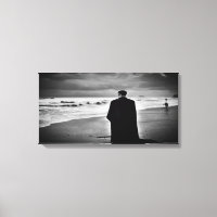 Vampire on Beach Real Leinwand drucken