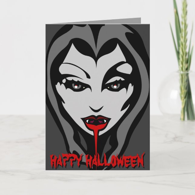 Vampire Party Einladungen Custom Halloween Cards (Vorderseite)