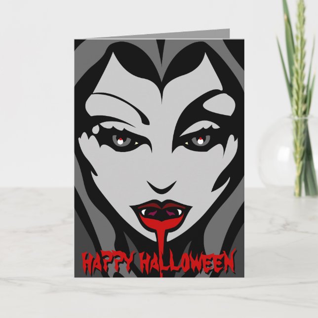 Vampire Party Einladungen Custom Halloween Cards (Vorderseite)