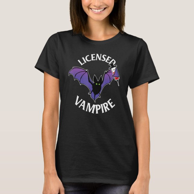 Vampire   Phlebotomy Phlebotomist Technician Nurse T-Shirt (Vorderseite)