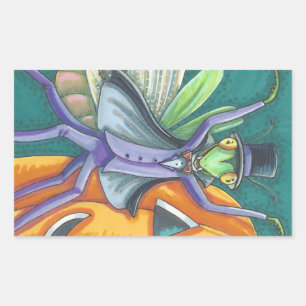 VAMPIRE PRAYING MANTIS BUG STICKER SHEED Rectangle