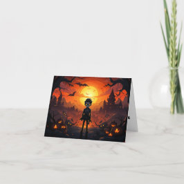 Vampire Pumpkin und Halloween Karte