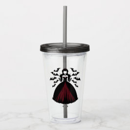 Vampire Queen Halloween Acryltrinkbecher