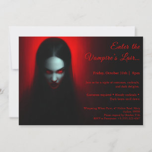 Vampire Queen - Halloween Party Einladung